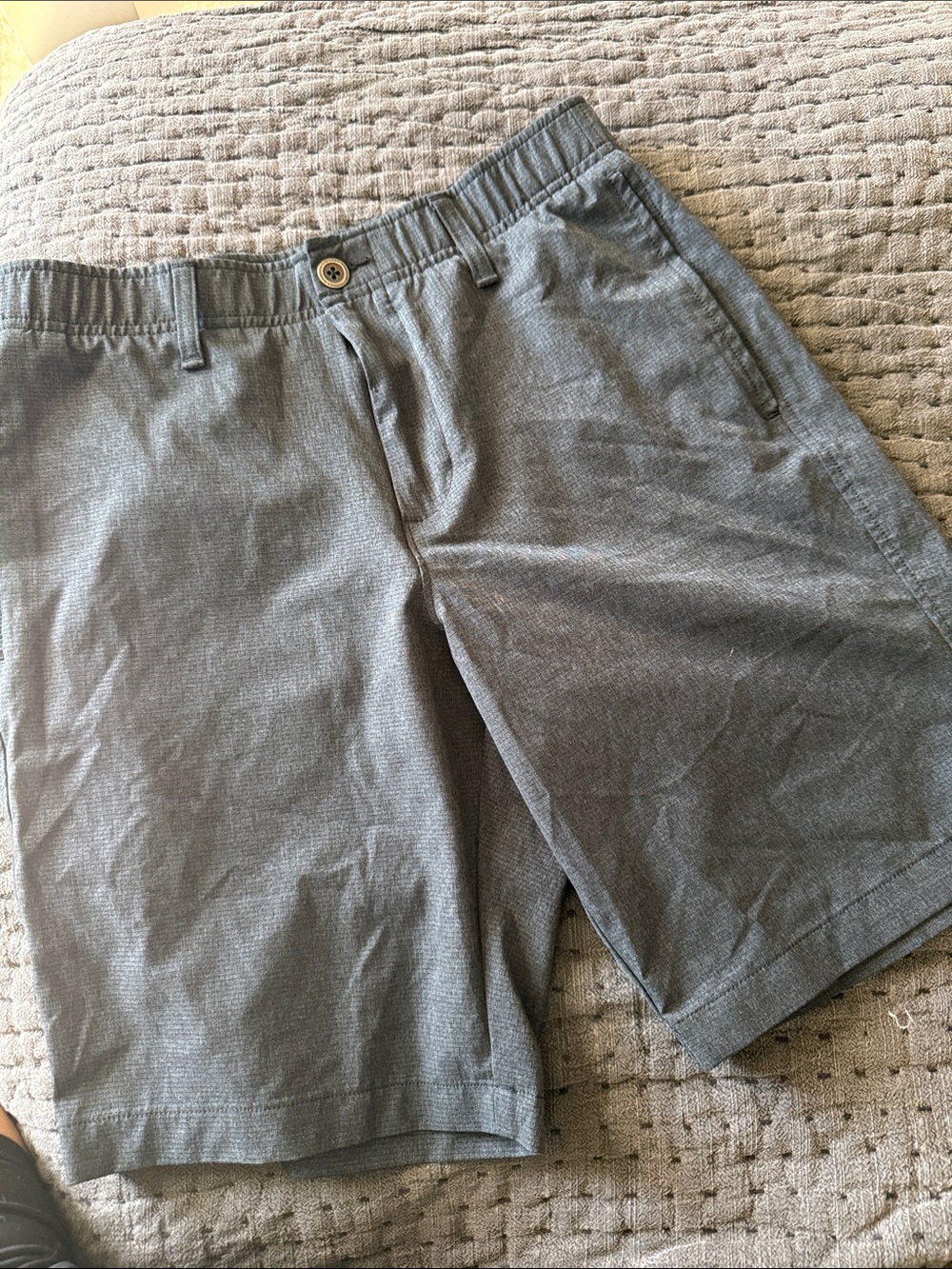Under Armour Men's Grey Flat-Front Shorts